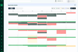 Matrix hotel crm calendar visualization