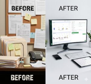 before and after Matrix CRM